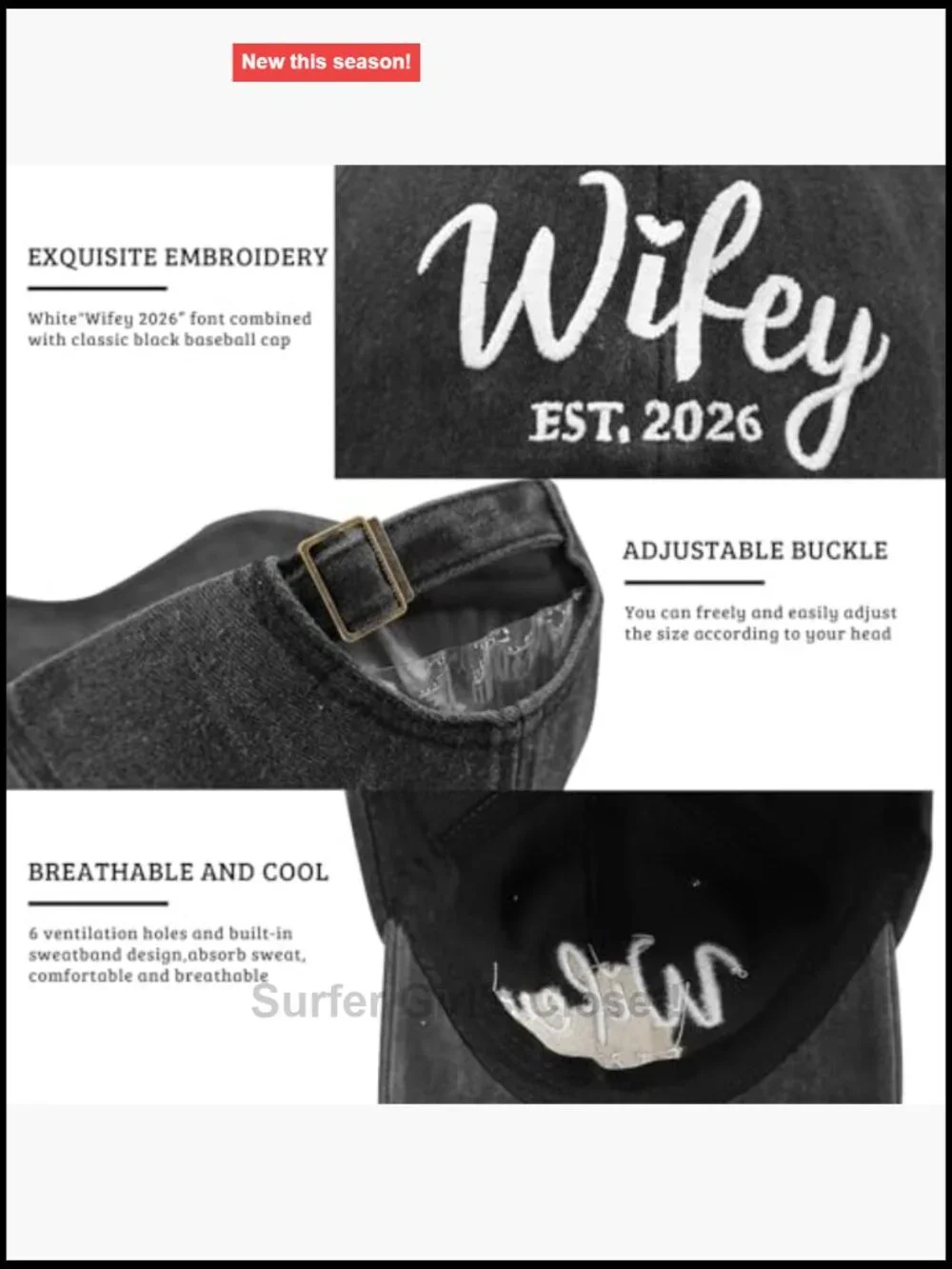 Hubby and Wifey Baseball Cap Set for Couples Wedding Anniversary Gifts